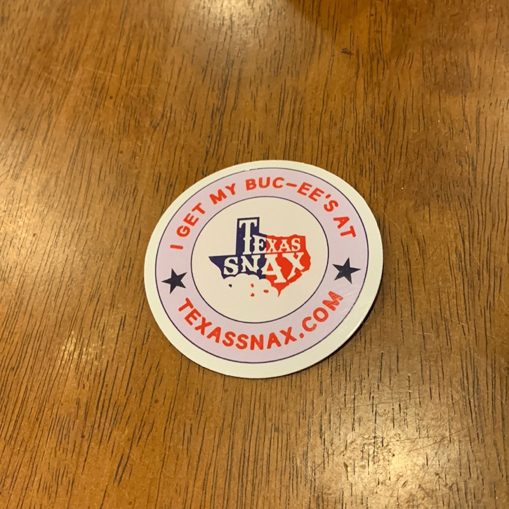 “I Get My Buc-ee’s At Texassnax.com” Magnet